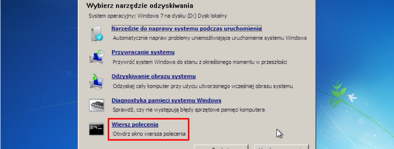 Naprawa Windows 7