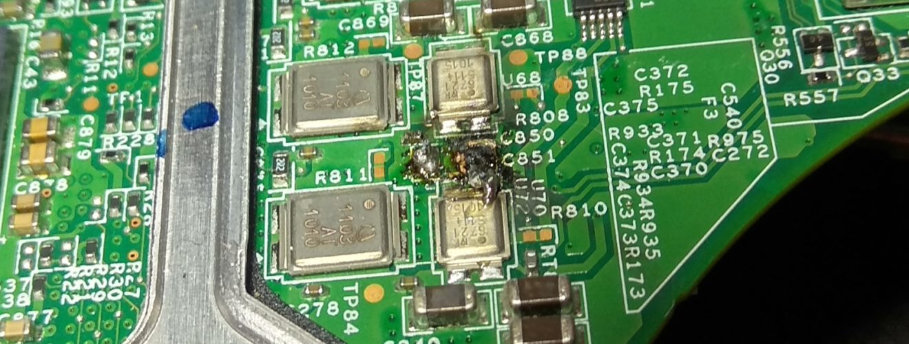 Uszkodzona sekcja W510