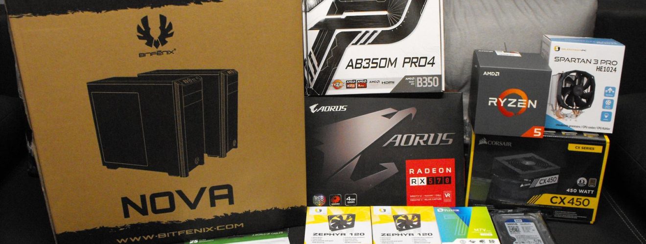 Sprzęt dla komputera Ryzen 5 1600